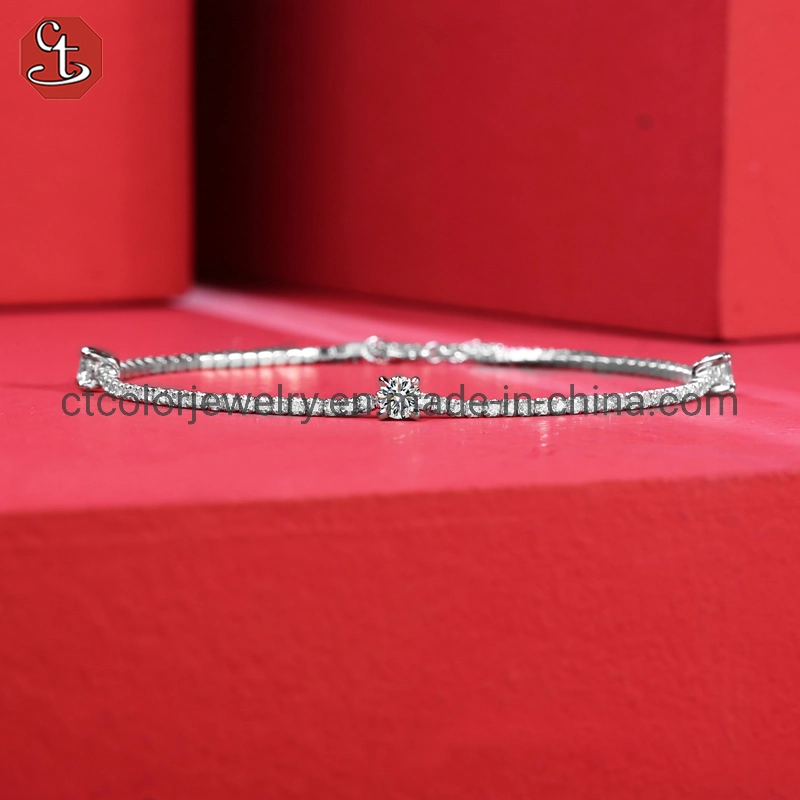 Moissanite Diamond Bracelet Fashion Jewelry Simple Style Women Bracelet